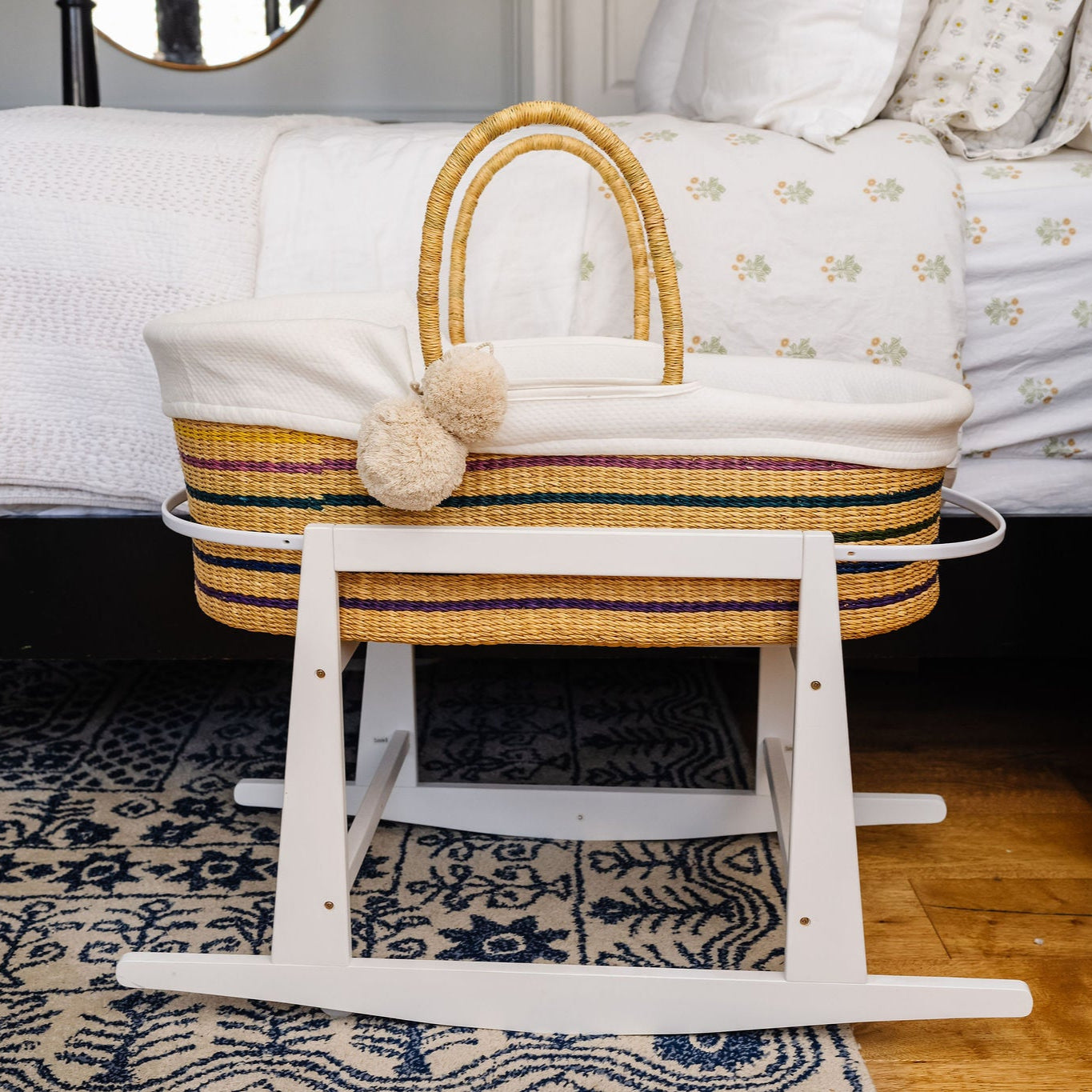 Rainbow Moses Basket