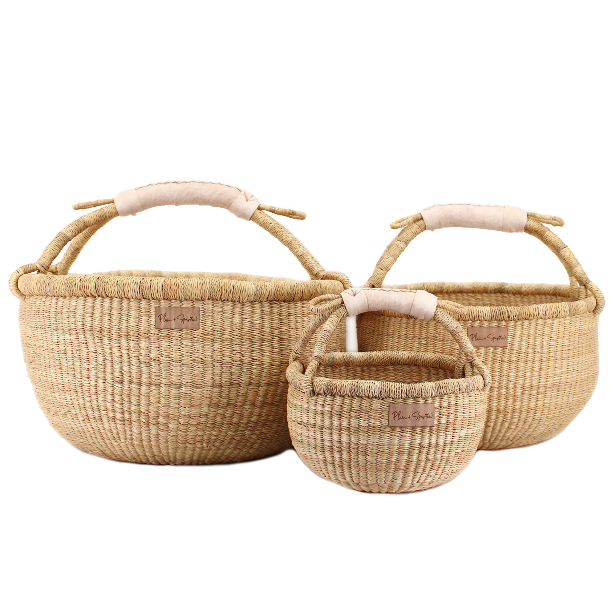Cream Handle<br>Medium Market Basket
