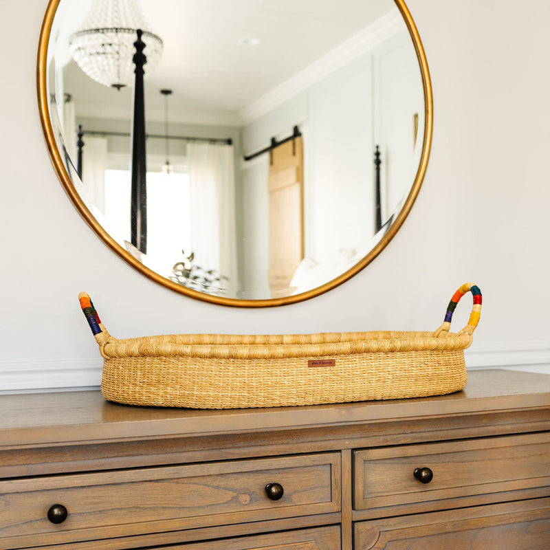 Changing Basket<br>Rainbow Vegan Handle