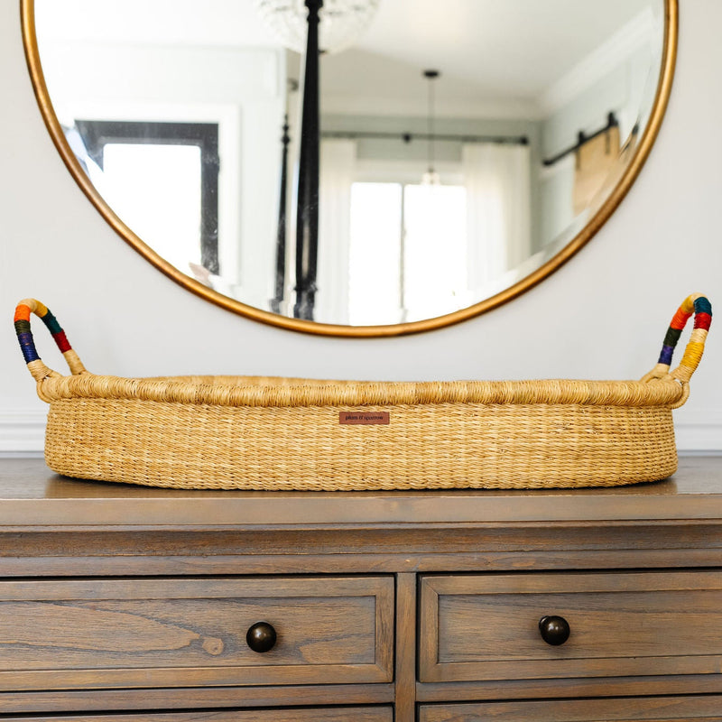 Changing Basket<br>Rainbow Vegan Handle