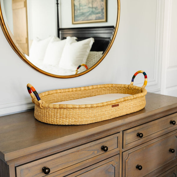 Changing Basket<br>Rainbow Vegan Handle