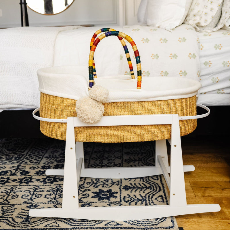African Moses Basket<br>Rainbow Vegan Handle