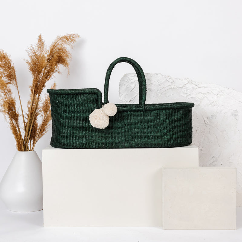 Field Green<br>Perfectly Imperfect<br> African Moses Basket