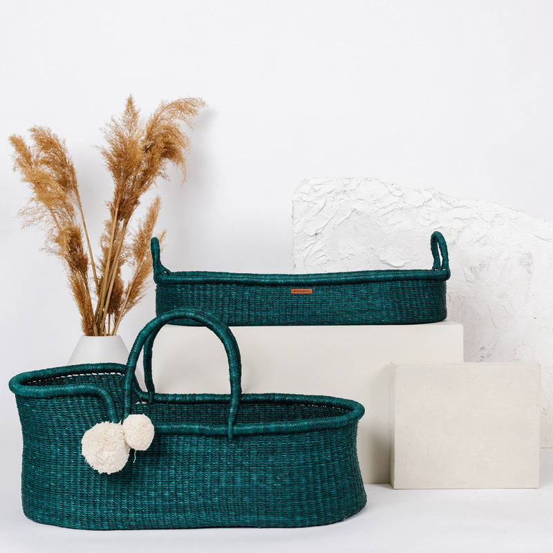 Teal<br> African Moses Basket