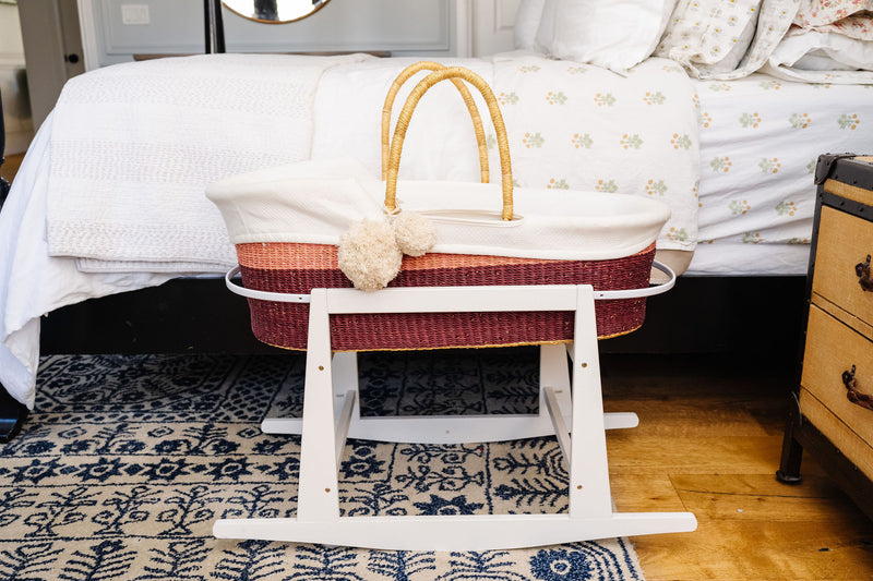 Pink Two Tone<br> African Moses Basket<br>Vegan Handle