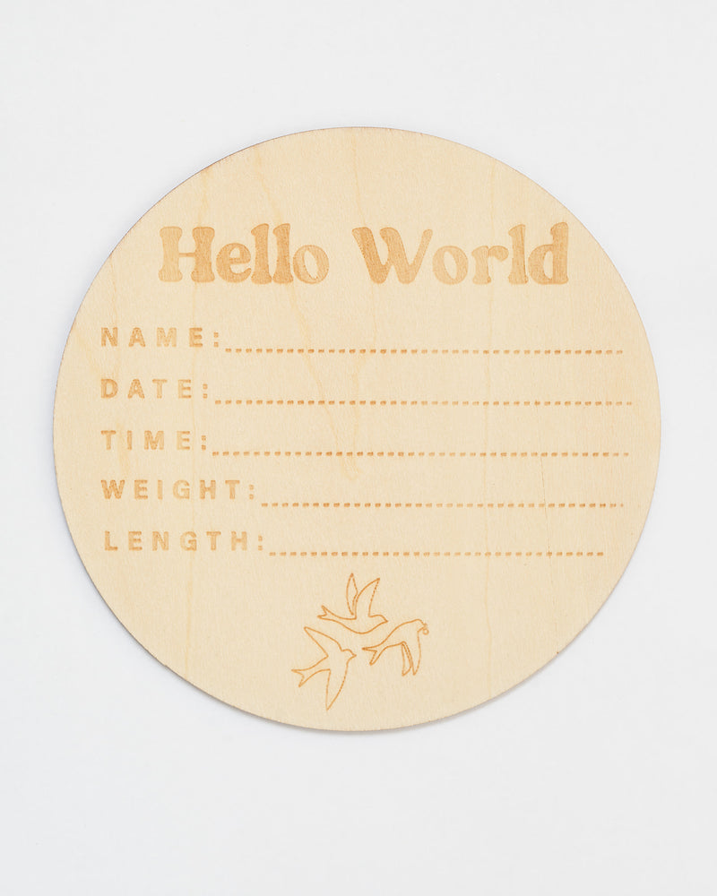 Sprout + Shine<br>wooden milestone cards