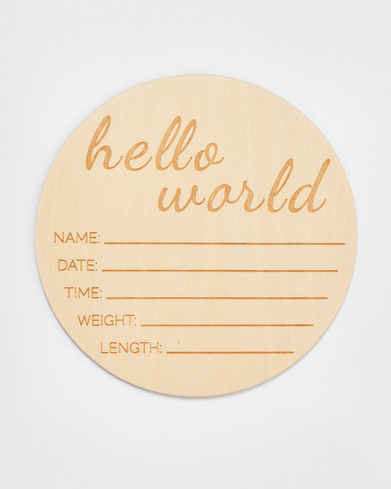 Wonder + Grow<br>wooden milestone cards