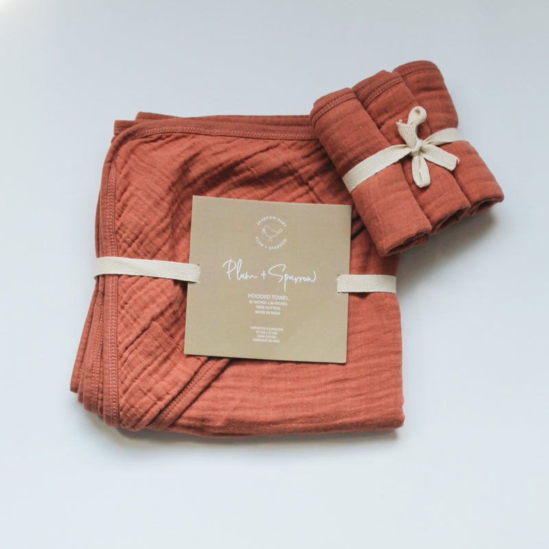 Hooded Towel<br> Currant