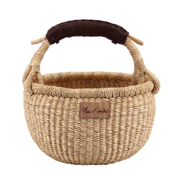 Natural<br>Brown Handle<br>Small Market Basket